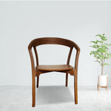 Beech solid frame, plywood seat panel with engineered veneer