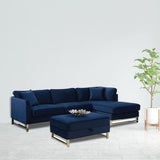 Sectional sofa with ottoman